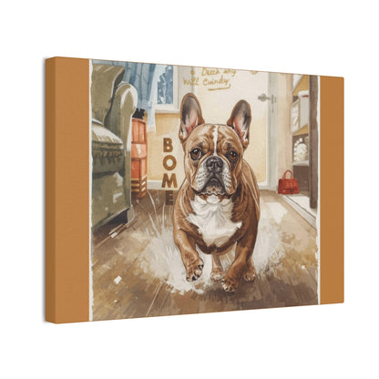 Happy Home Bulldog Canvas Art | Eco-Limited