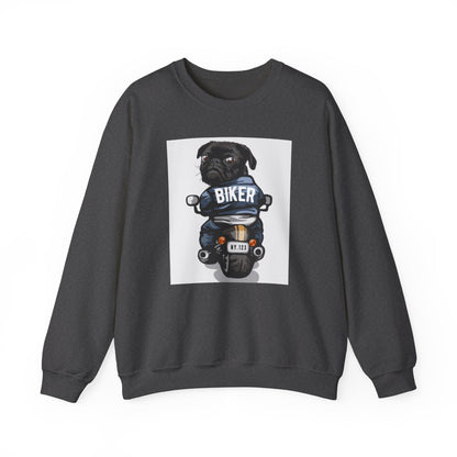 Biker Pug Graphic Sweater | Eco-Limited