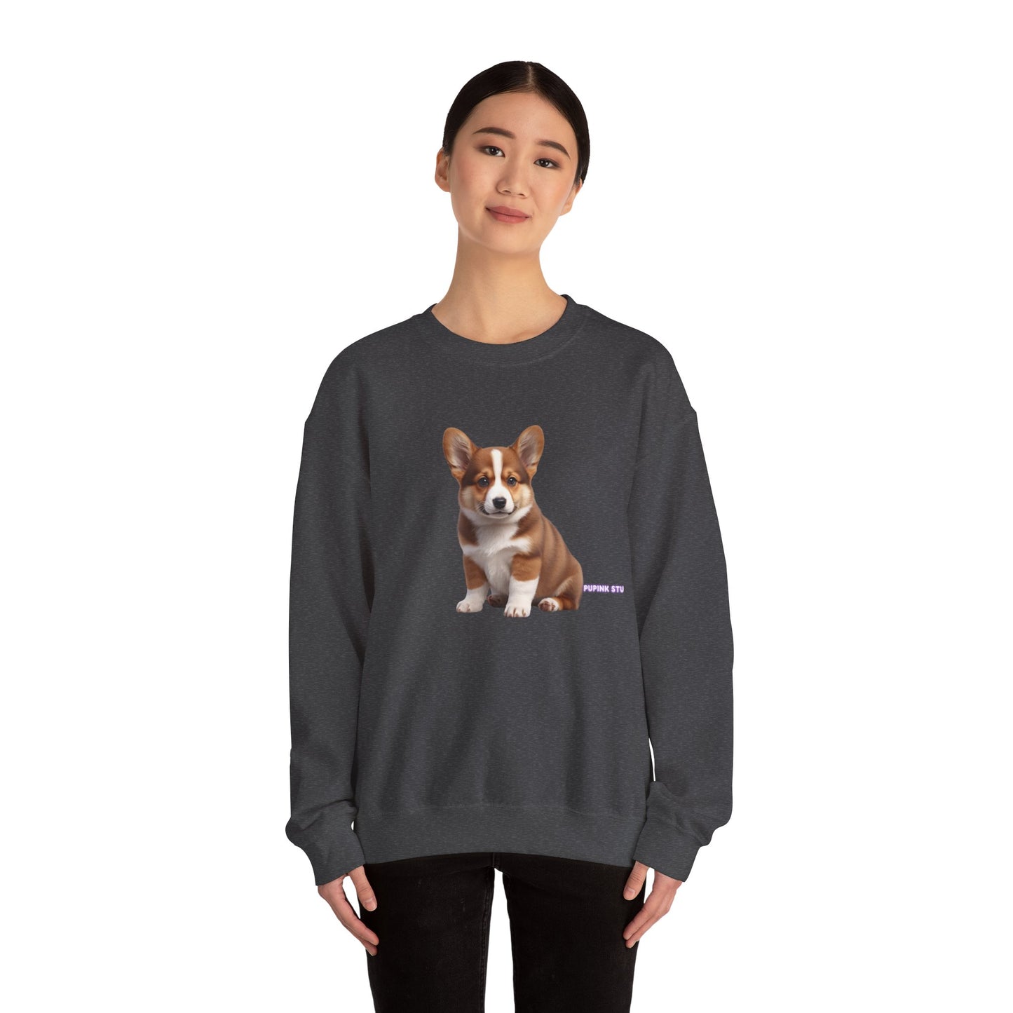 Corgi Puppy Graphic Sweatshirt|Eco-Friendly - Limited