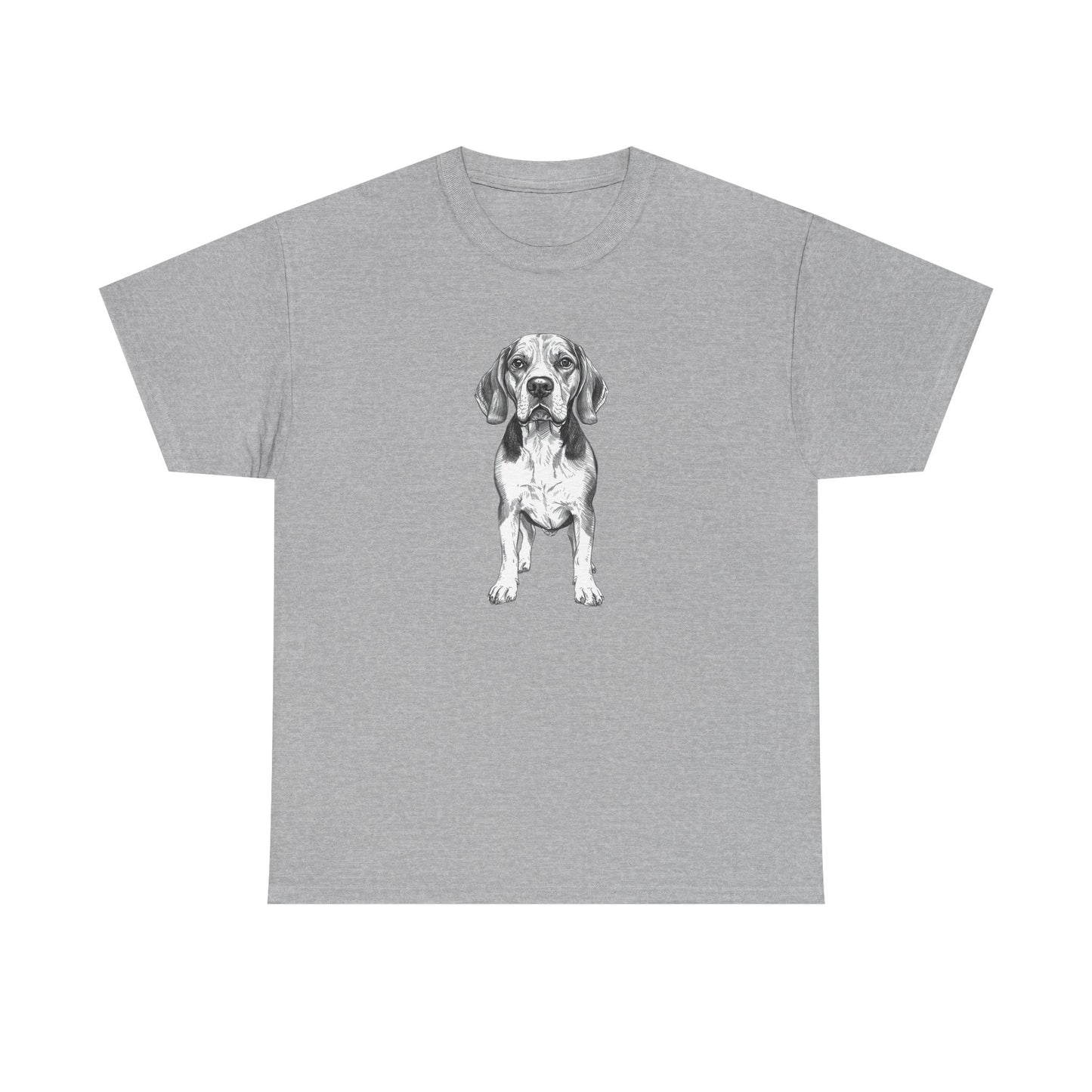 Beagle Sketch Minimal Art T-Shirt | Eco-Limited