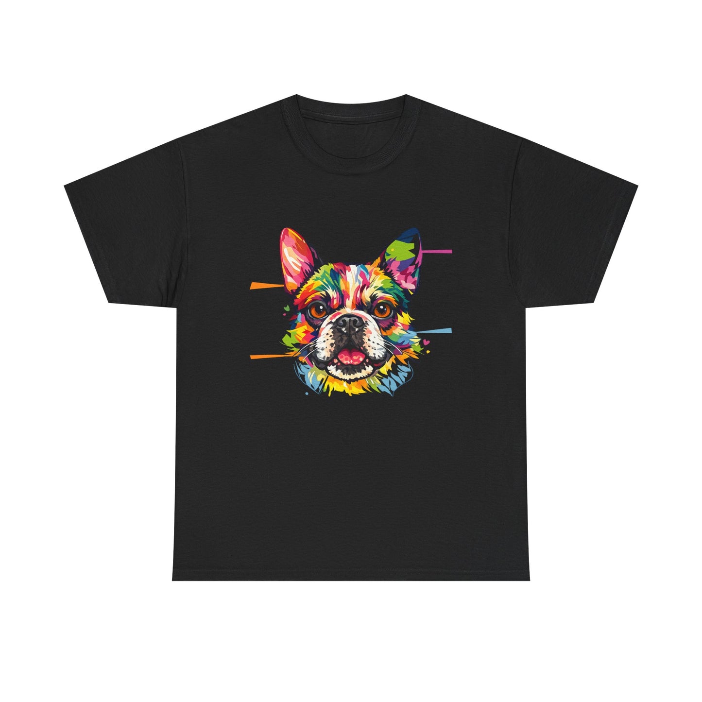 Colorful French Bulldog Art T-Shirt | Eco-Limited