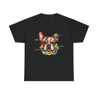 Colorful French Bulldog Art T-Shirt | Eco-Limited