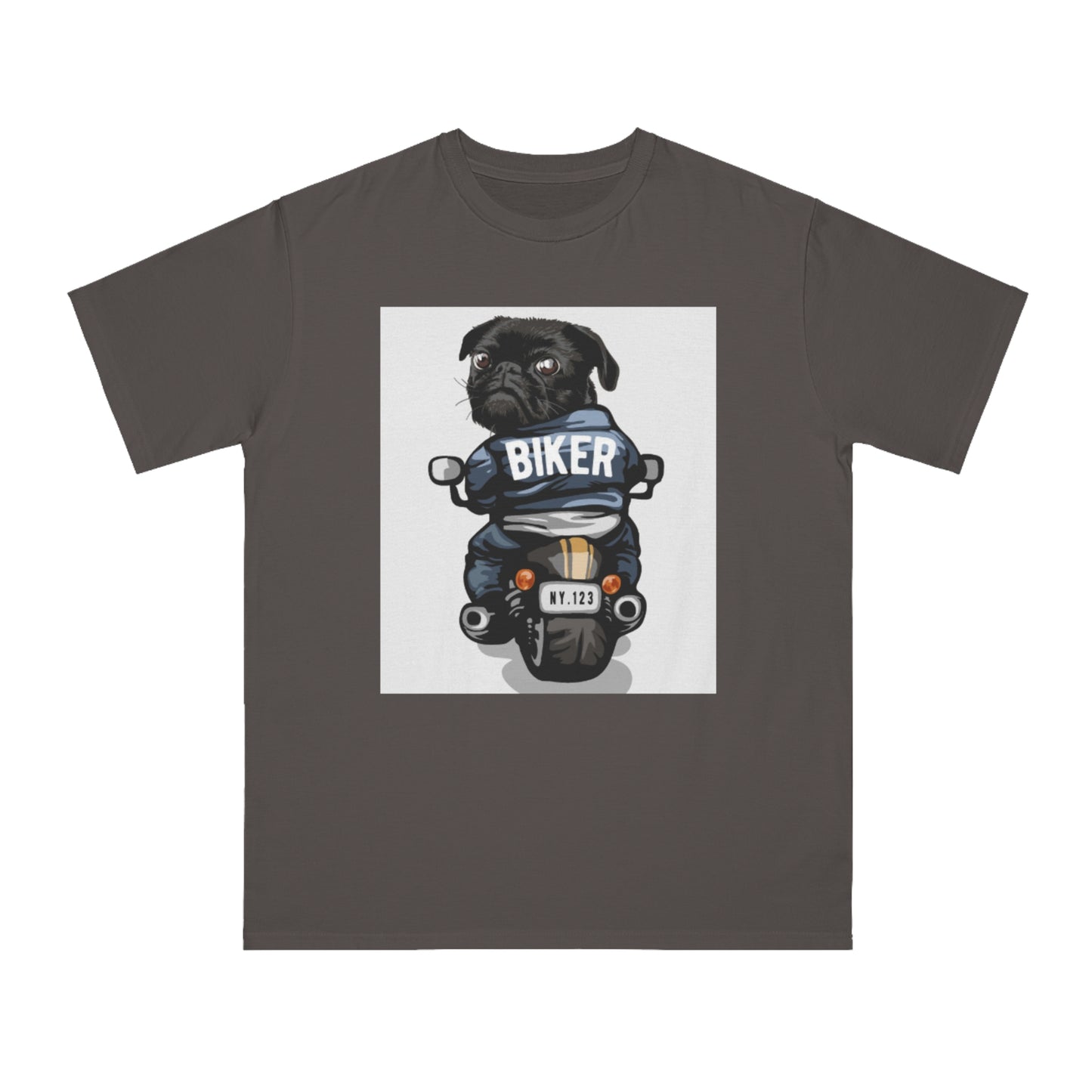 Organic Biker Pug T-Shirt | Organic-Limited