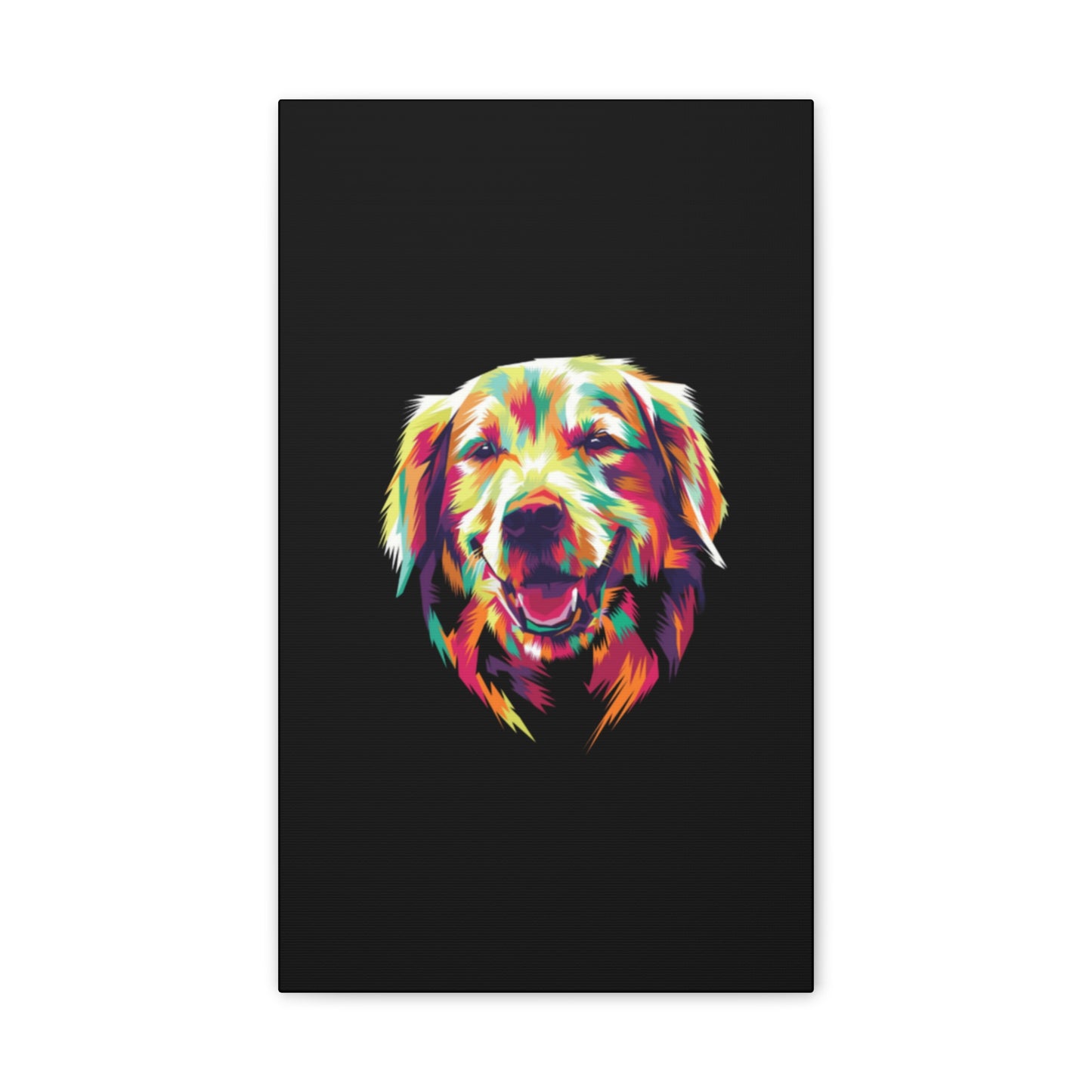 Color Burst Golden Smile Canvas | Eco-Limited