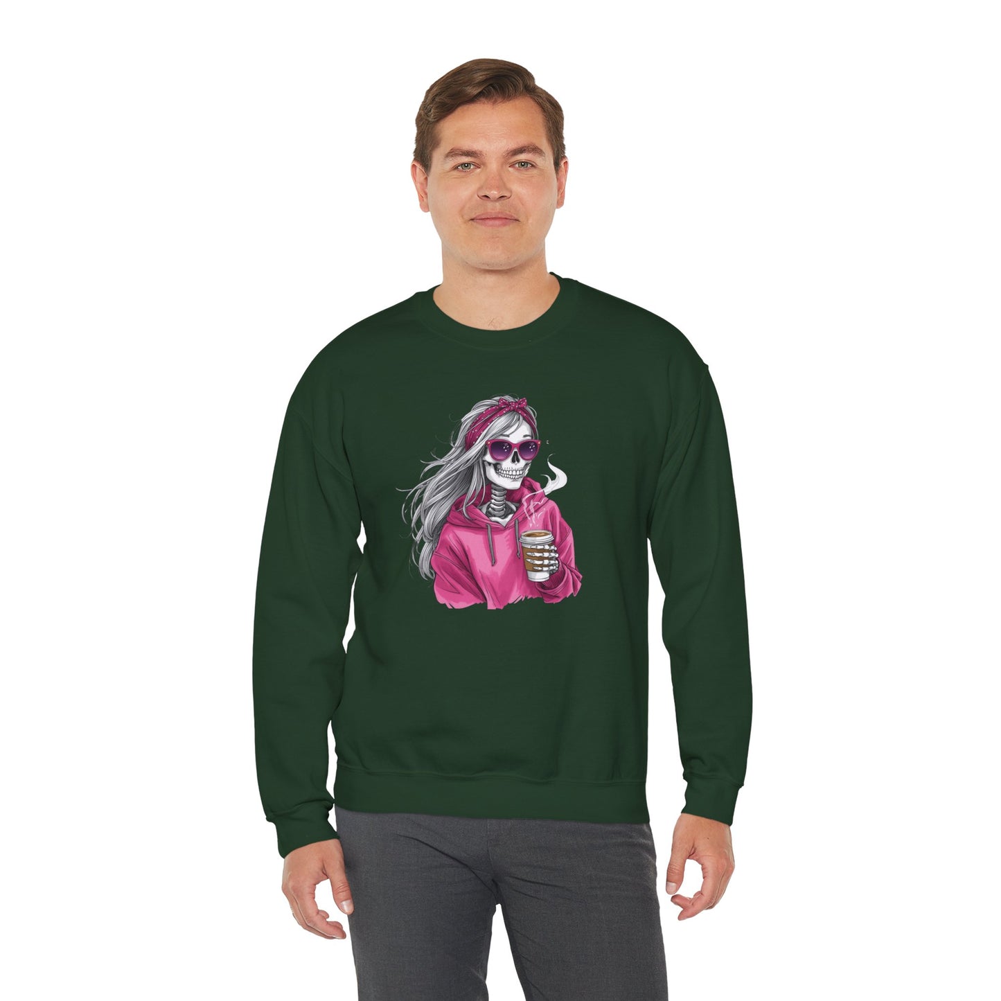 Coffee Rebel Skeleton Sweatshirt | Eco-Limited