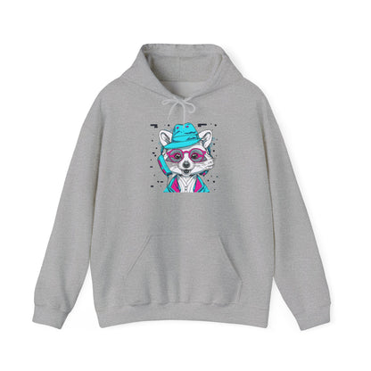 Neon Raccoon Street Art Hoodie | Eco-Limited
