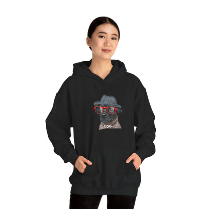 Hipster Pug Illustration Hoodie | Eco-Limited
