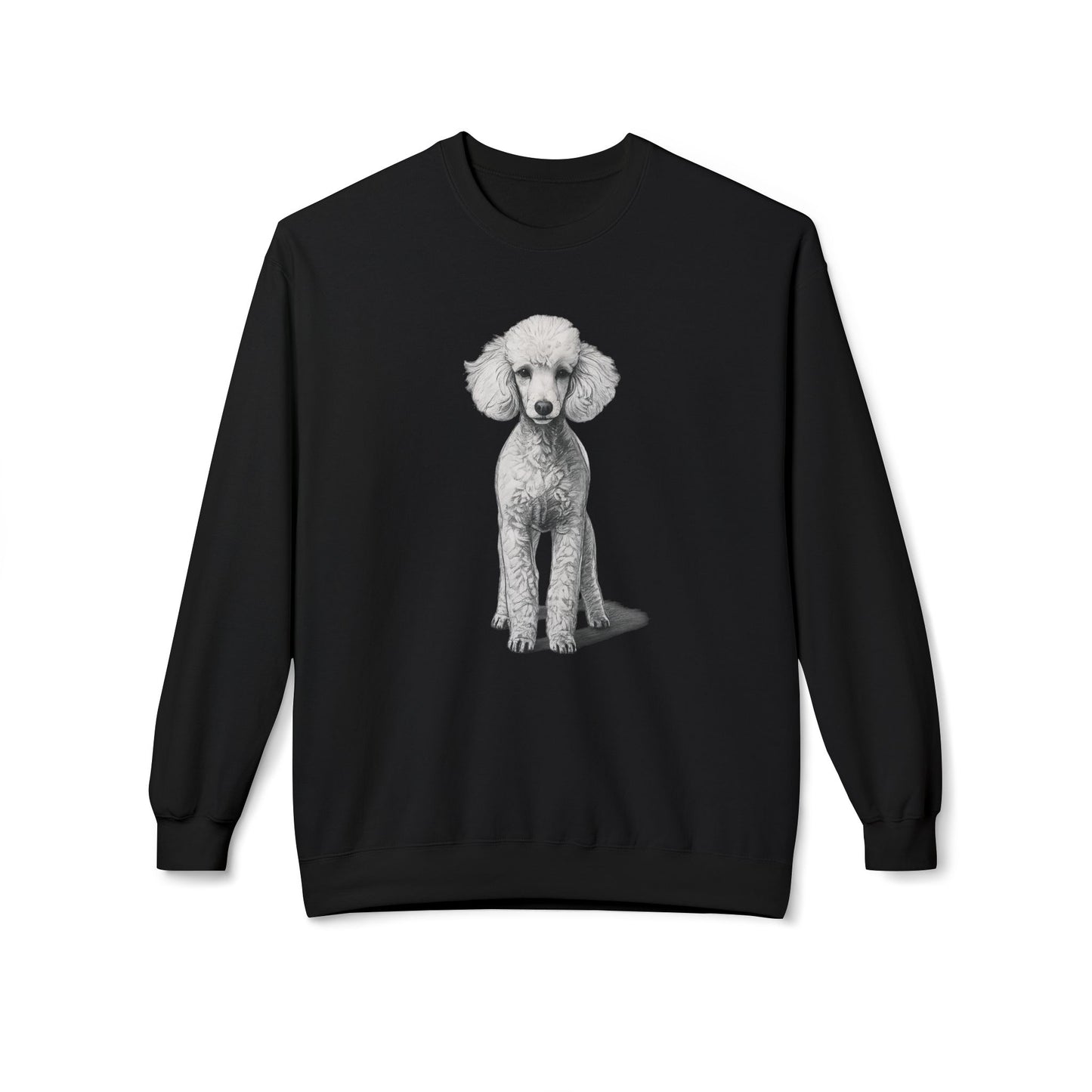 Elegant Poodle Illustration Sweatshirt | Eco-Limited