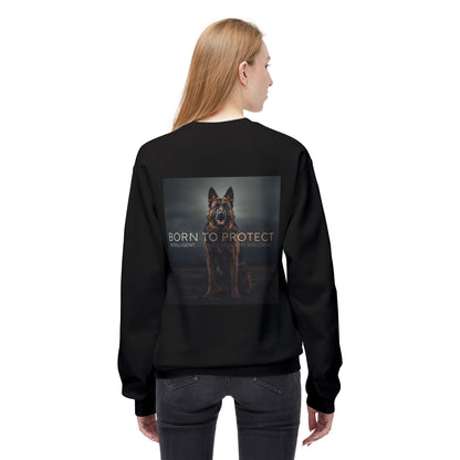 German Shepherd Born To Protect Sweatshirt | Eco-Limited