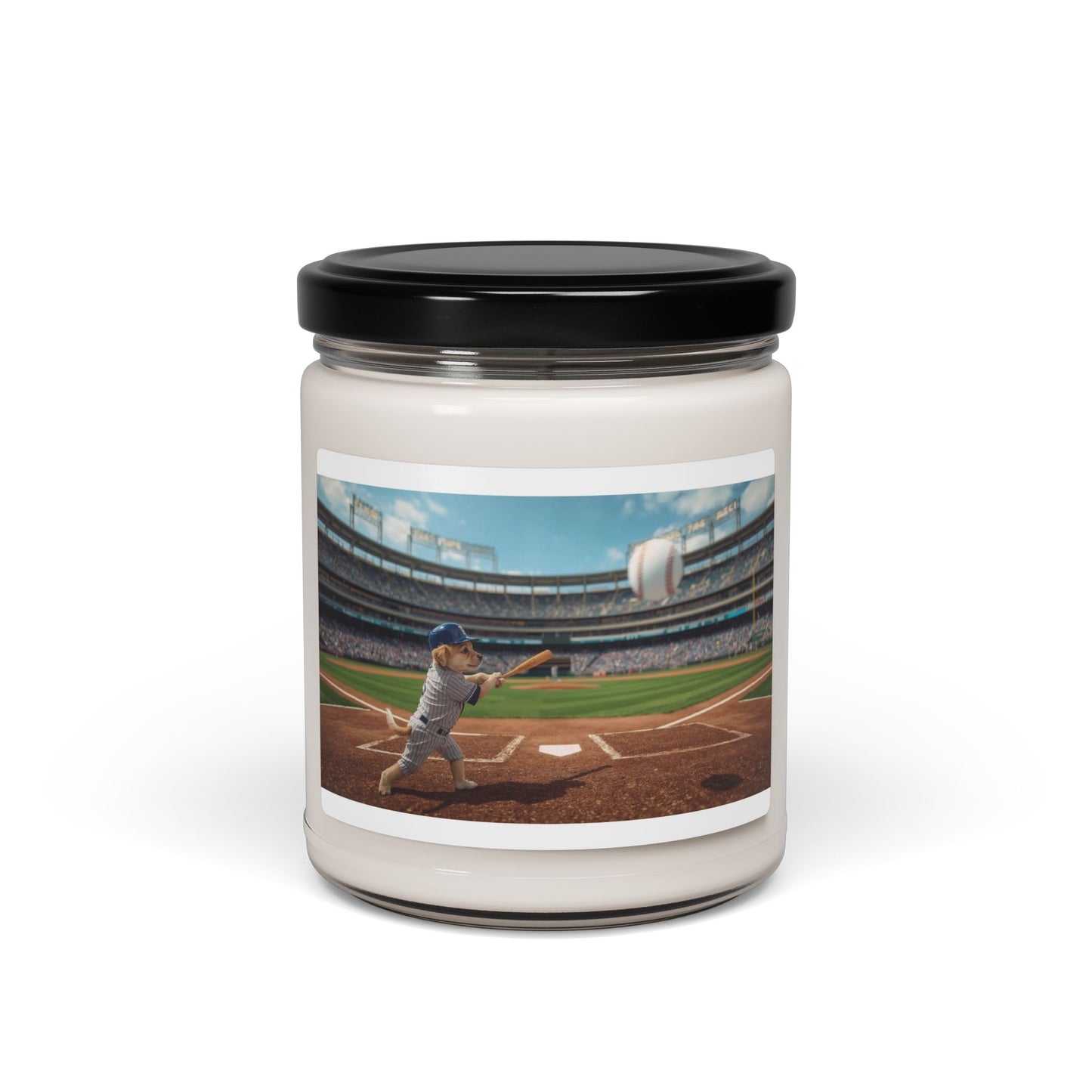 9oz Scented Jar Baseball Stadium Eco-friendly Soy Candle