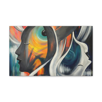 Abstract Expression Portrait Canvas | Eco-Limited