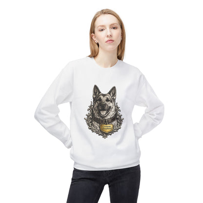 German Shepherd Ink Illustration Sweatshirt | Eco-Limited