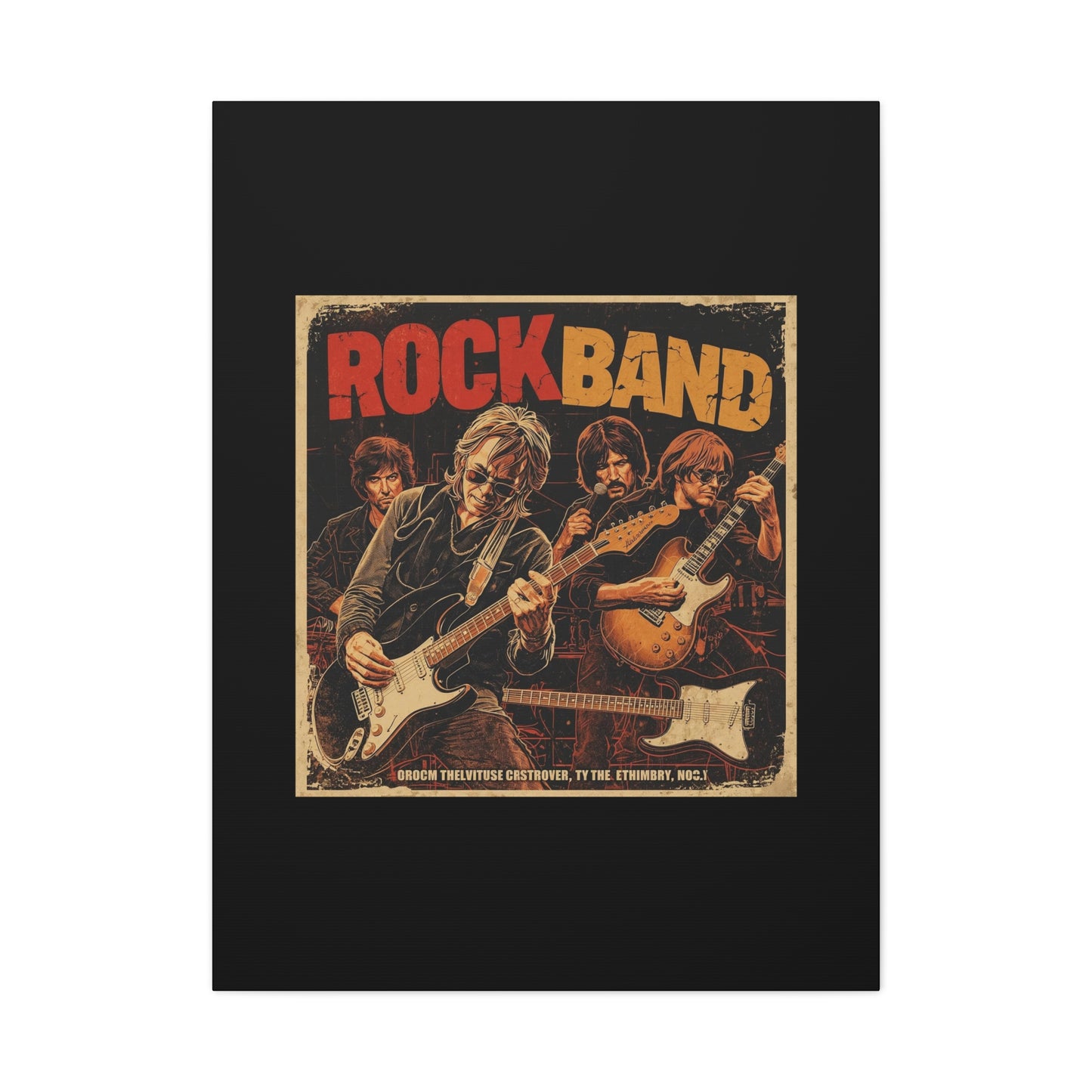 Rock Band Vintage Canvas Wall Art | Eco - Limited