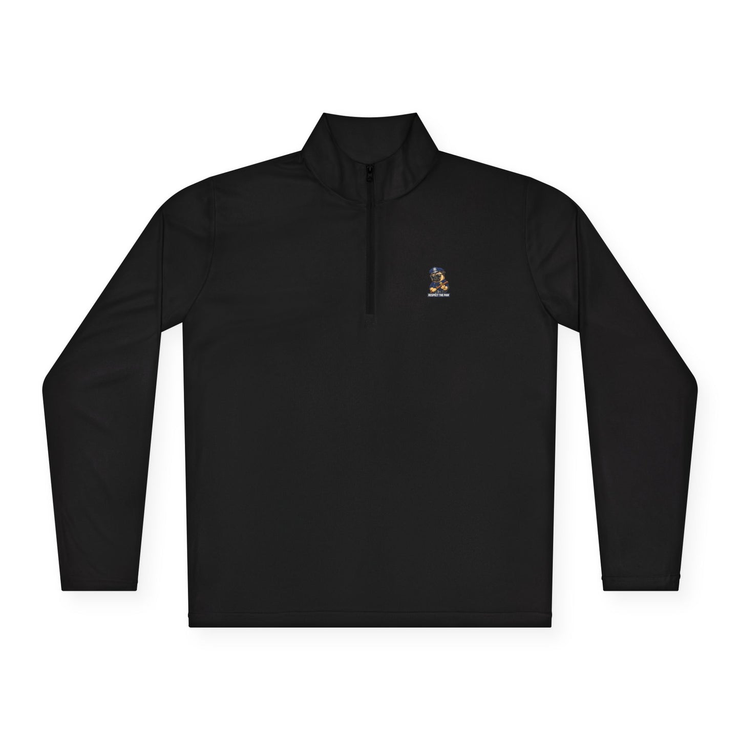 Respect The Paw Golden Retriever Quarter Zip Pullover | Eco-Limited