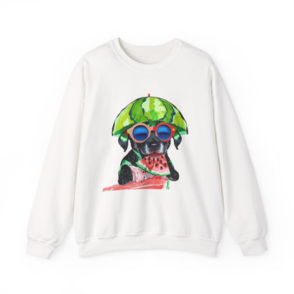 Dog in Helmet & Sunglasses Sweatshirt|Eco-Friendly - Limited