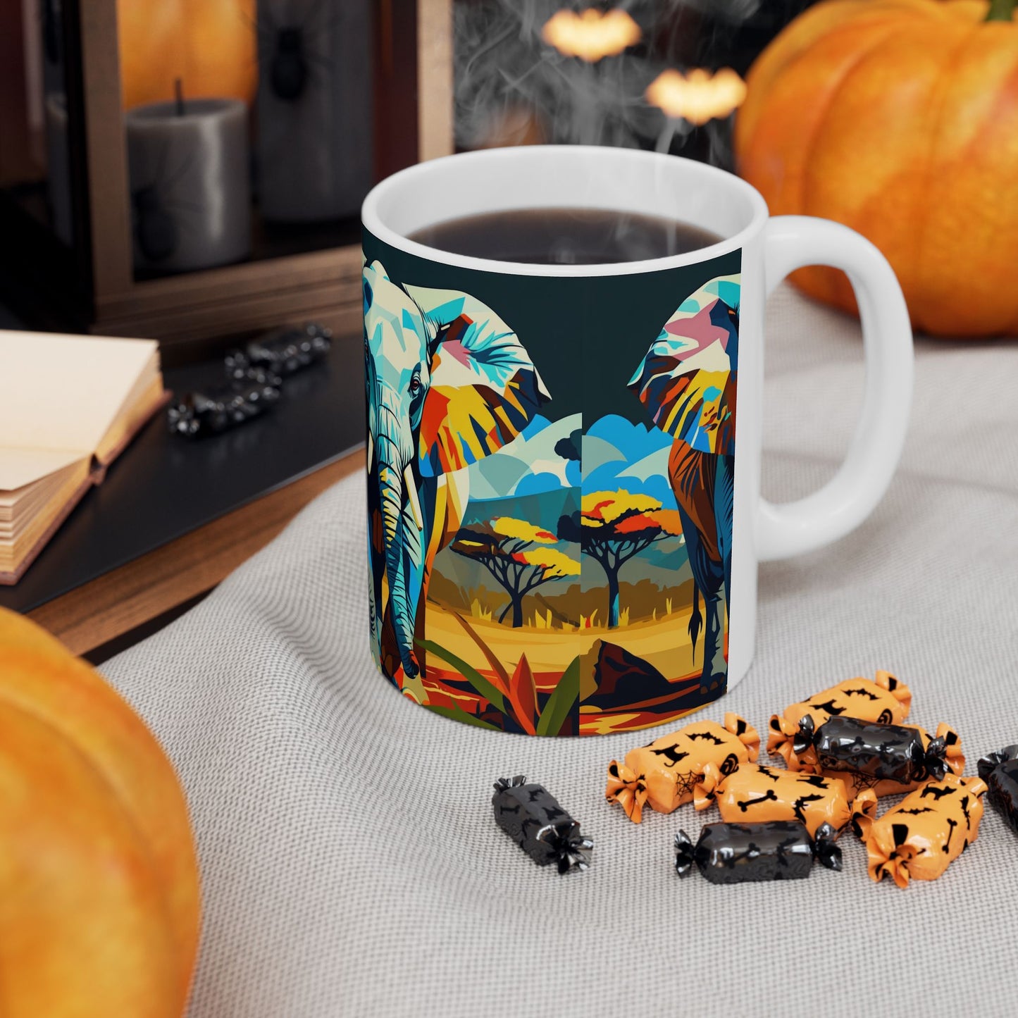 Vibrant Safari Art Coffee Cup (11oz & 15oz)