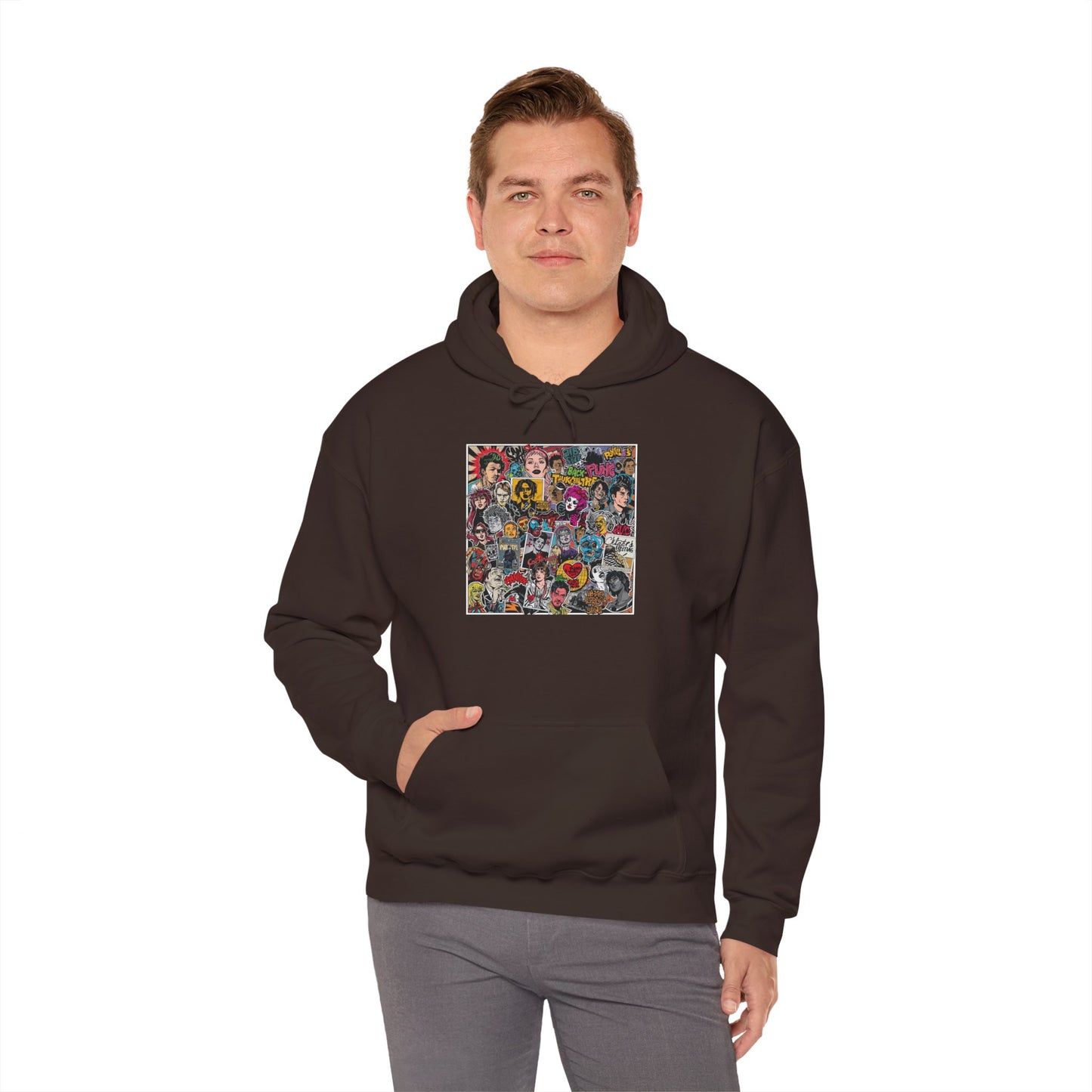 Rock Collage Street Art Hoodie | Eco-Limited