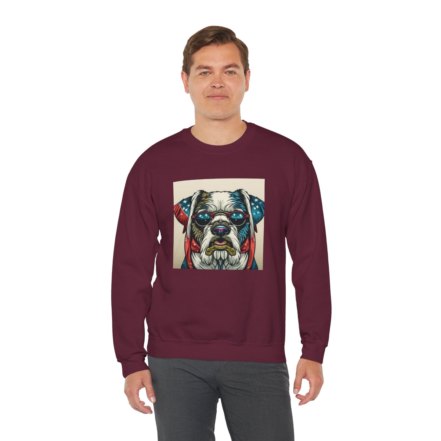 Patriot Dog Portrait Sweatshirt | Eco - Limited