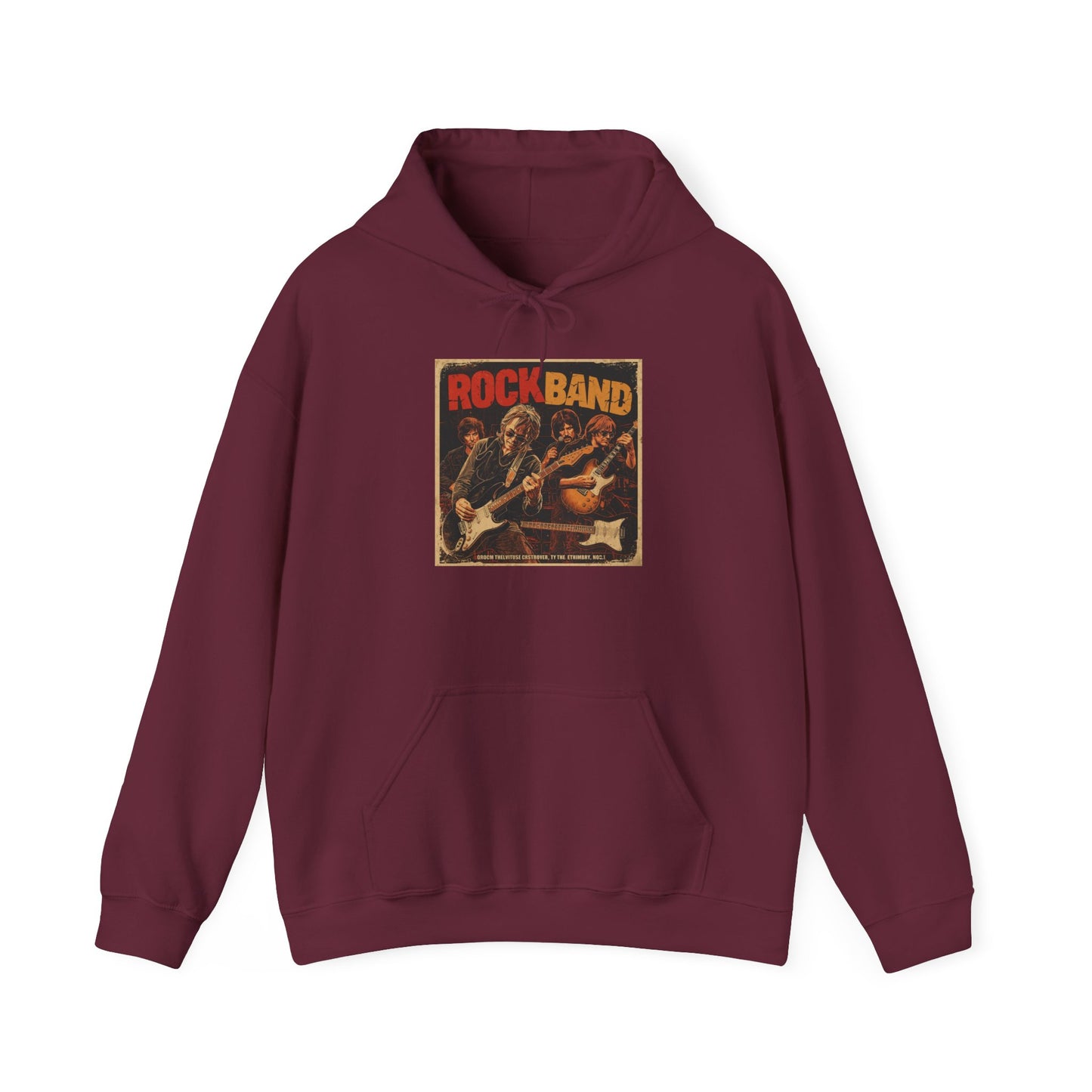 Rock Band Vintage Collage Hoodie | Eco-Limited
