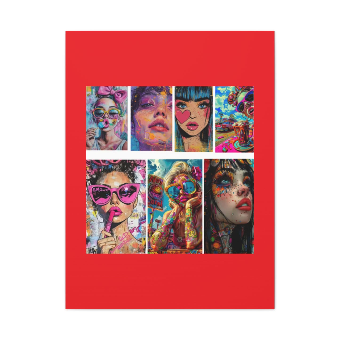 Pop Art Muse Canvas | Statement Wall Art