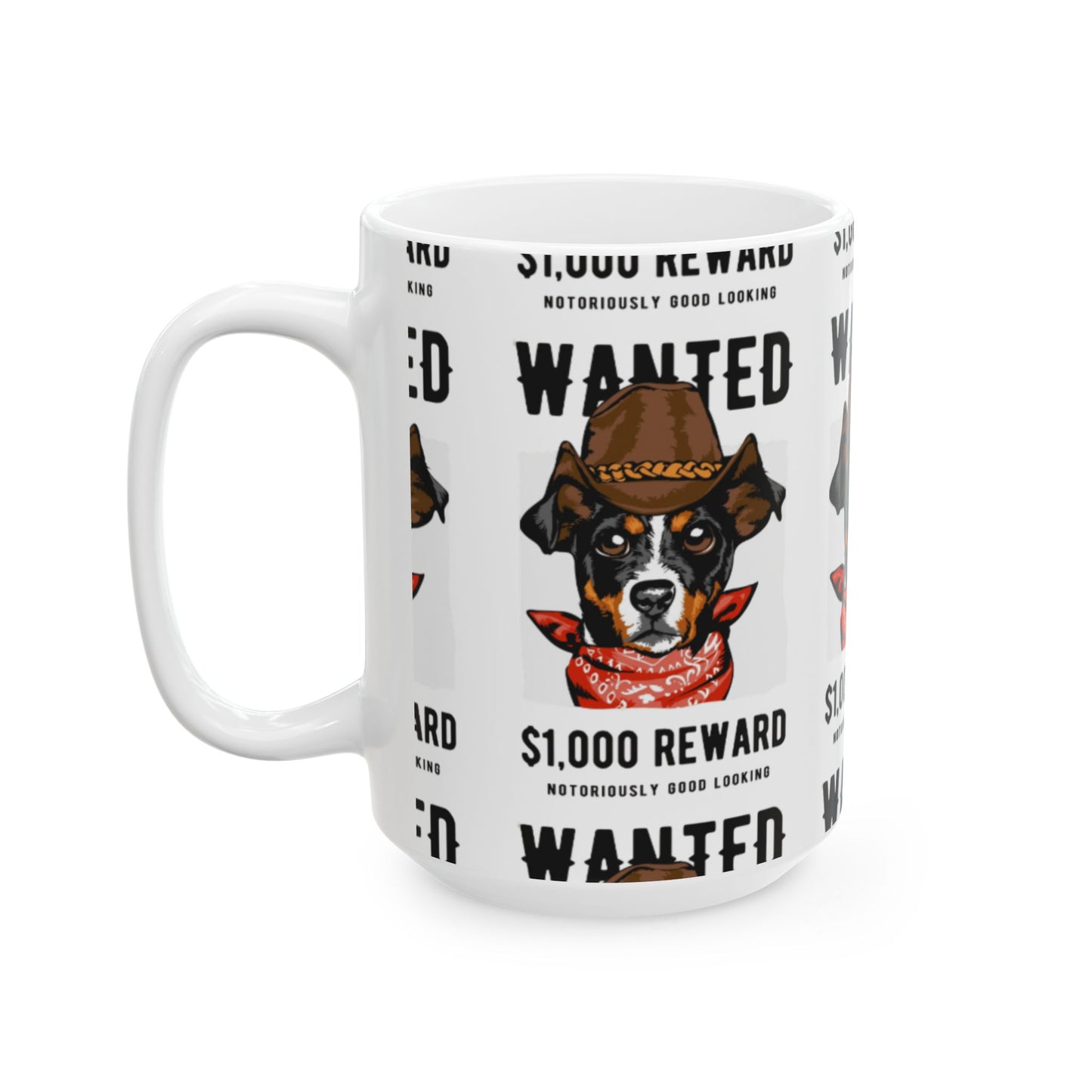 Cowboy Bandana Ceramic Coffee Cup (11oz/15oz)