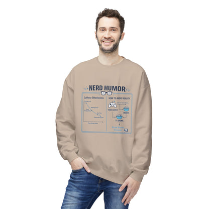 Nerd Humor Caffeine Chart Crewneck Sweatshirt | Eco-Limited