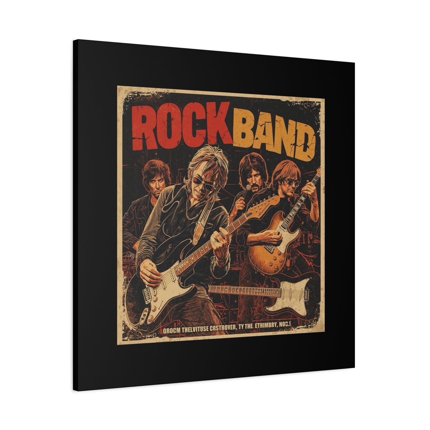 Rock Band Vintage Canvas Wall Art | Eco - Limited