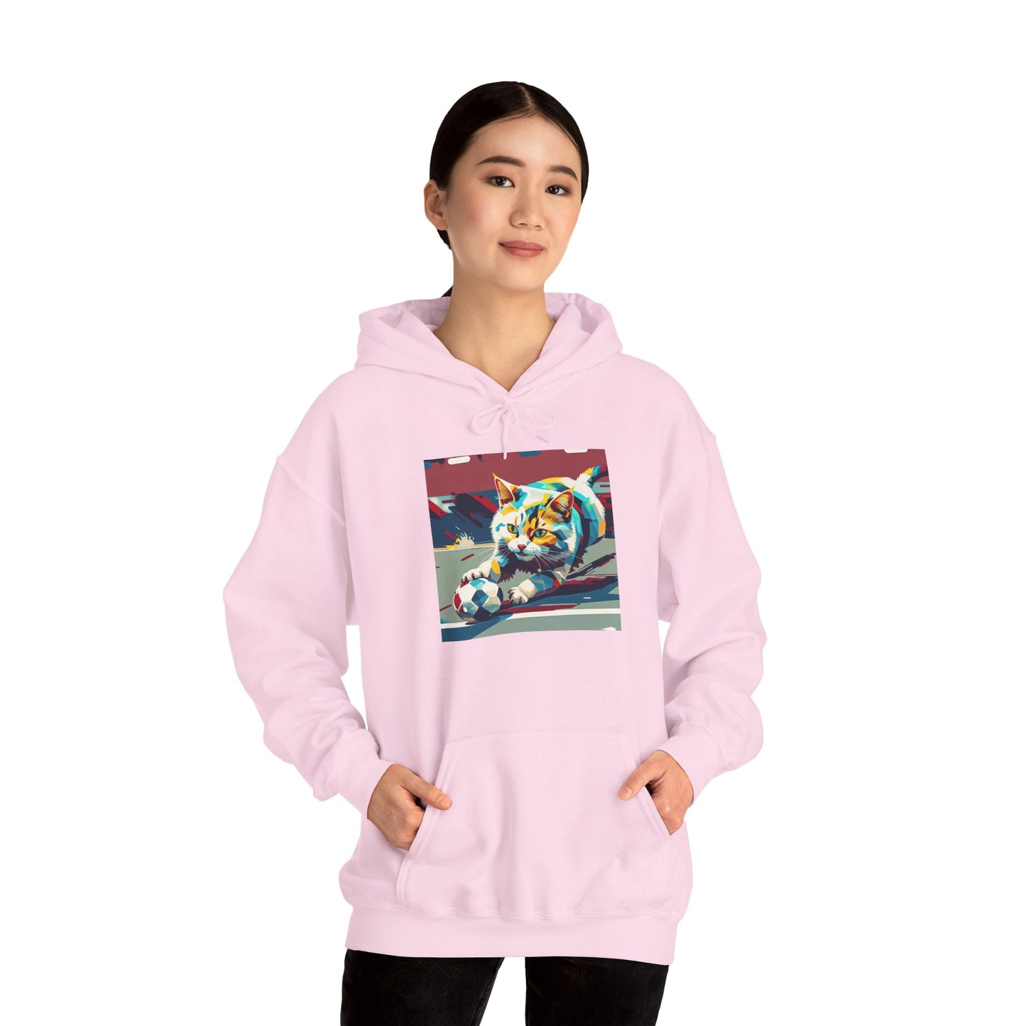 Color Pop Cat Art Hoodie | Eco-Limited