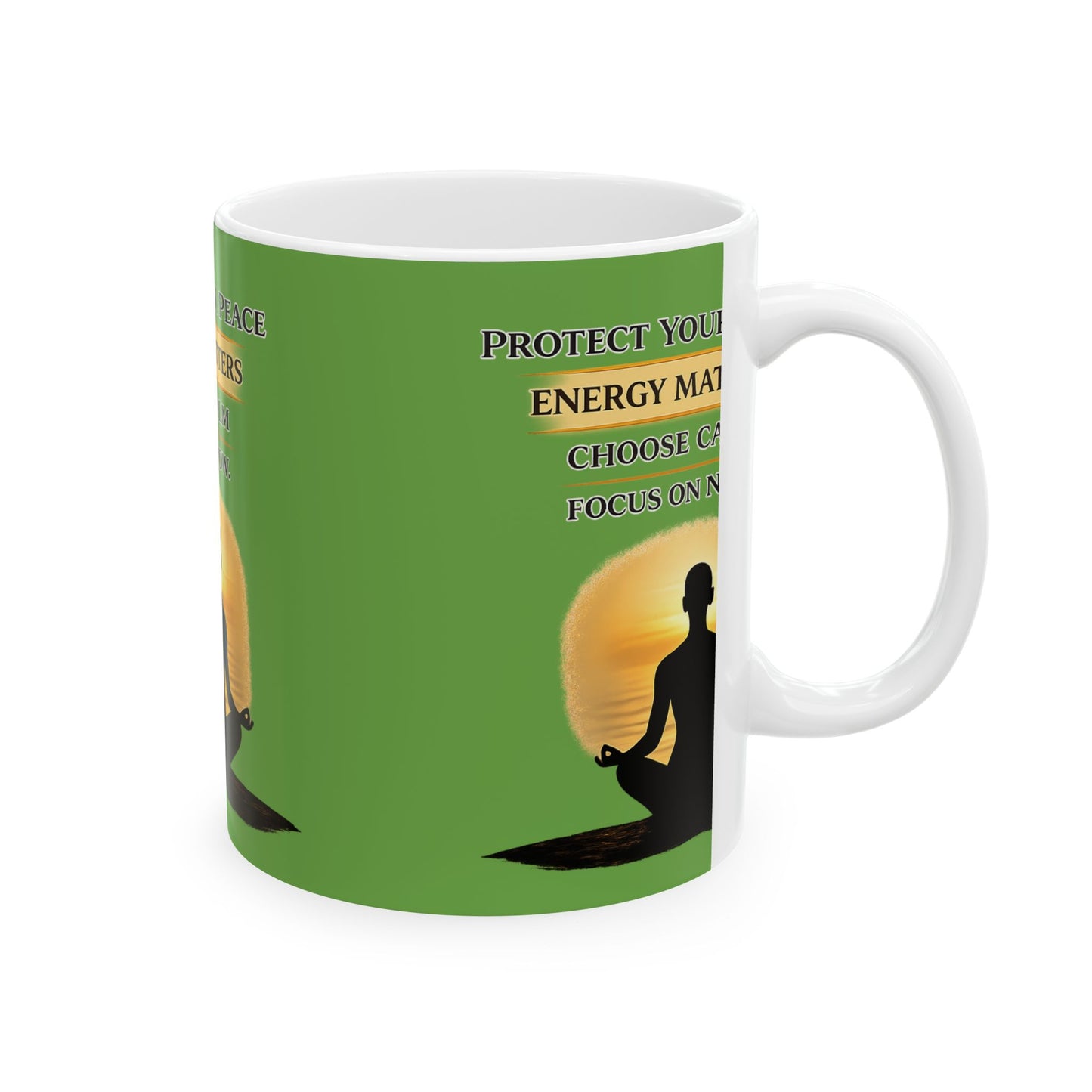 Protect Your Peace Mindfulness Ceramic Mug | Eco-Limited