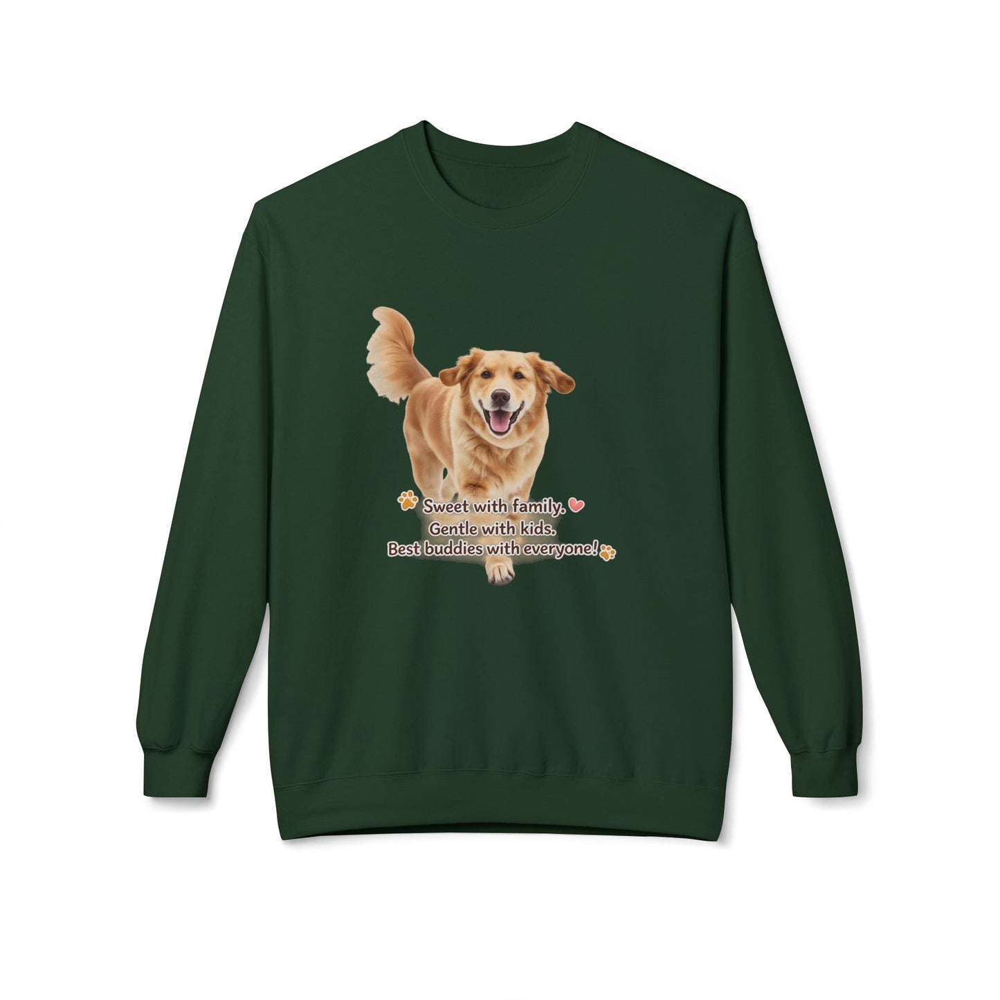 Golden Buddy Character Sweatshirt | Eco-Limited