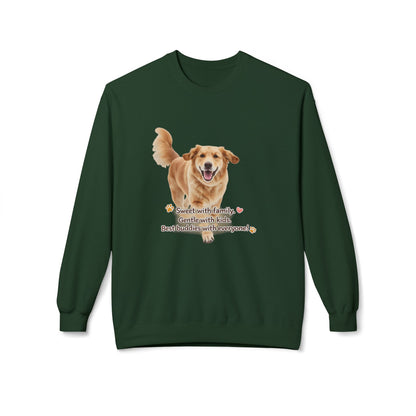 Golden Buddy Character Sweatshirt | Eco-Limited