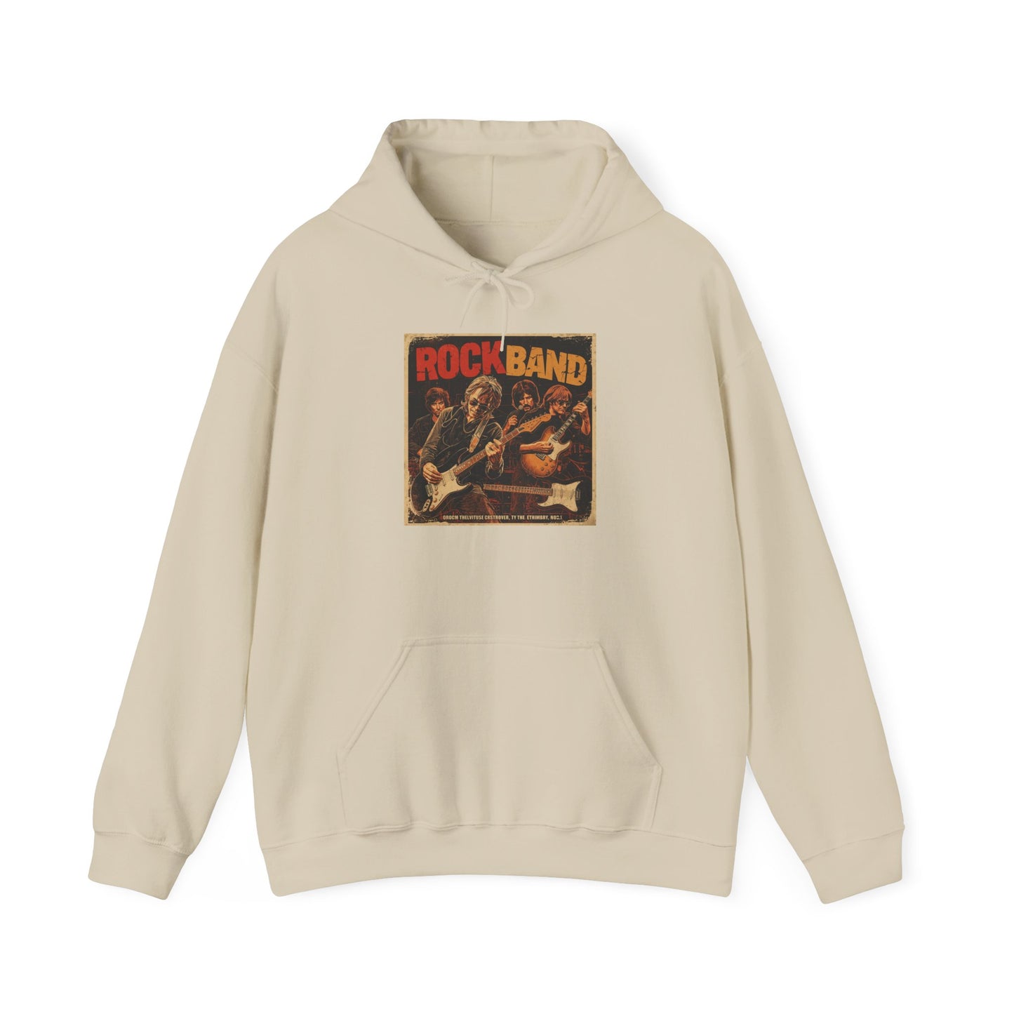 Rock Band Vintage Collage Hoodie | Eco-Limited