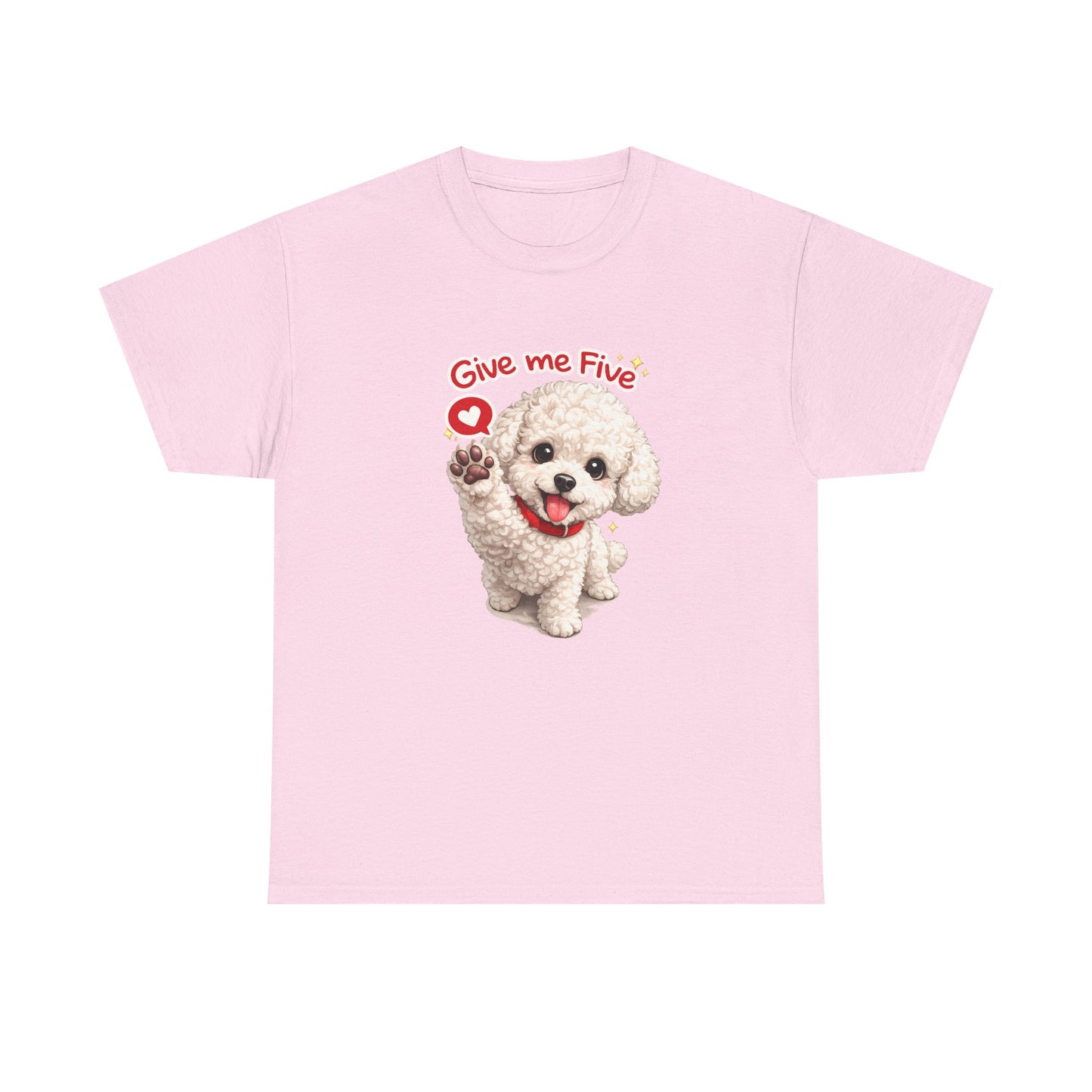 Give Me Five Cute Dog T-Shirt | Eco-Limited