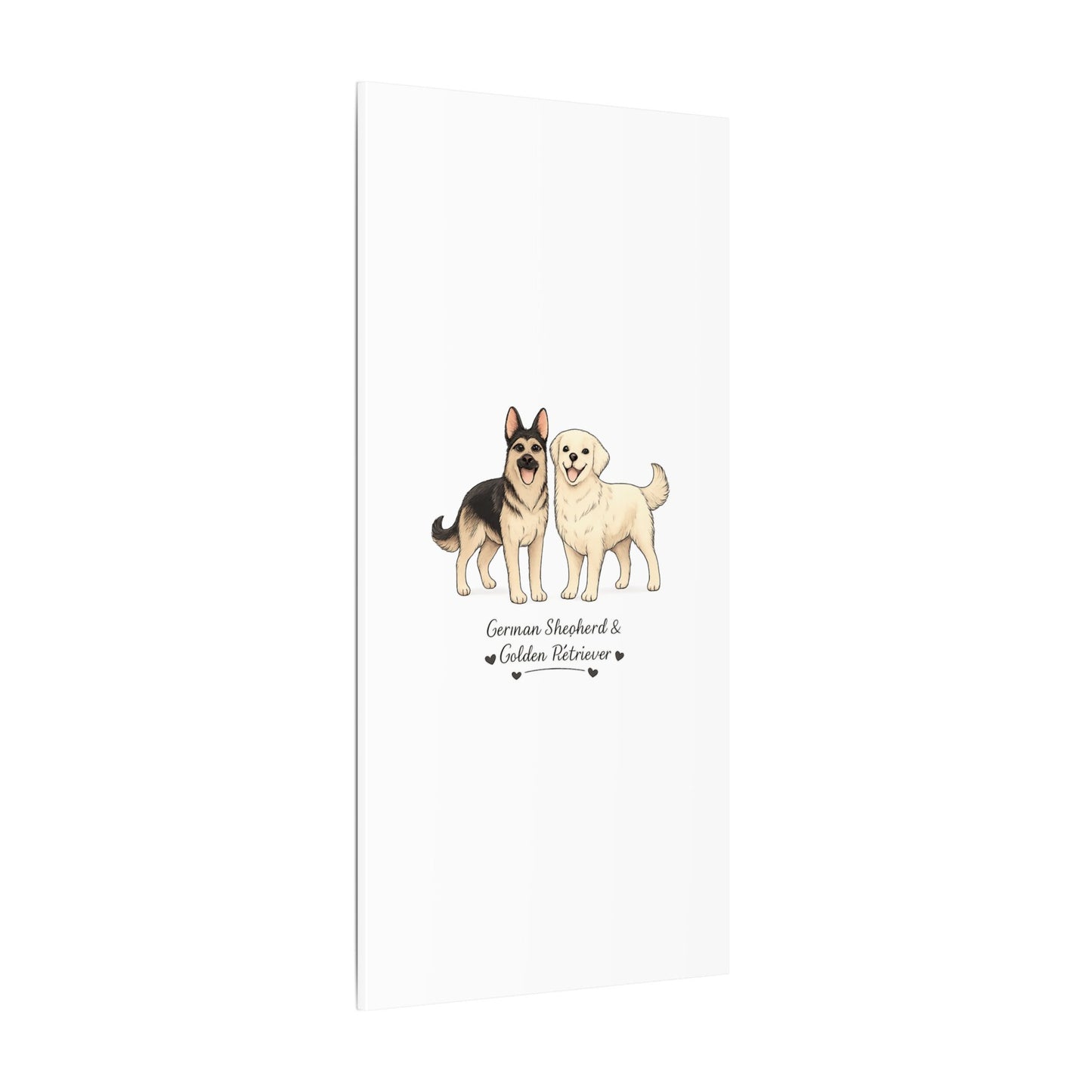 German Shepherd & Golden Retriever Canvas Wall Art