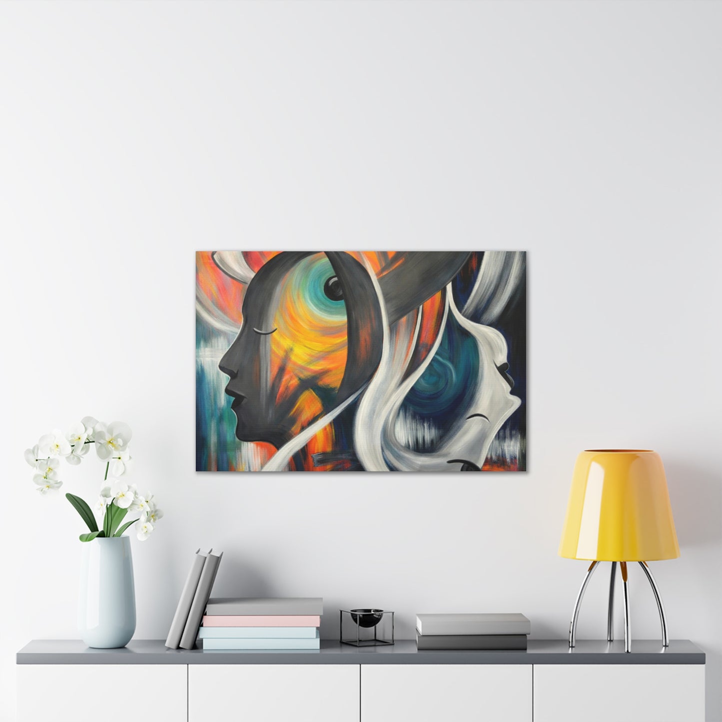 Abstract Expression Portrait Canvas | Eco-Limited