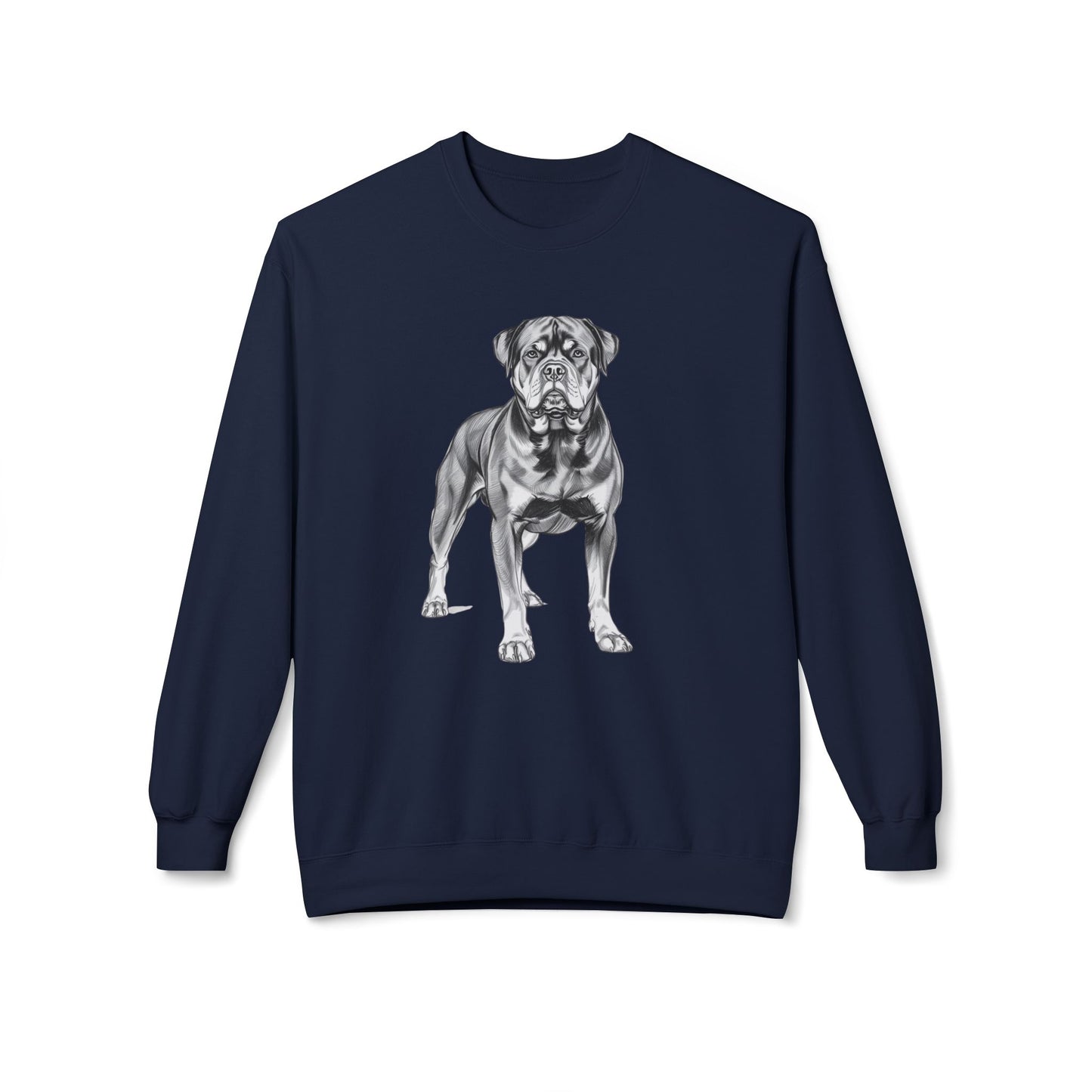 Rottweiler Sketch Minimal Art Sweatshirt | Eco-Limited