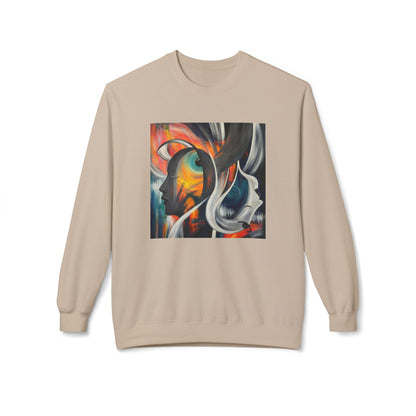Abstract Expression Portrait Sweatshirt | Eco-Limited