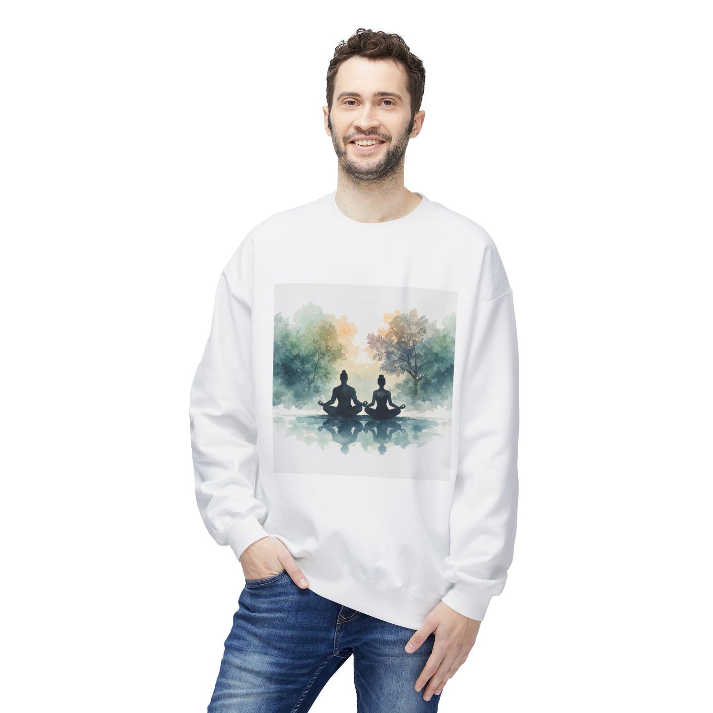 Calm Reflection Meditation Sweatshirt | Eco-Limited