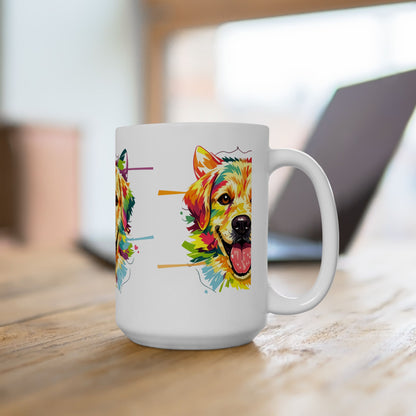 Color Pop Golden Retriever Mug | Eco-Limited