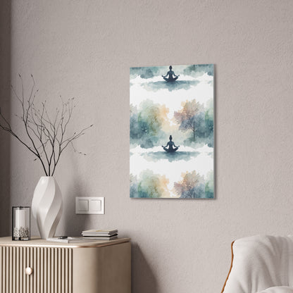 Peace Within Meditation Canvas Wall Art | Eco-Limited