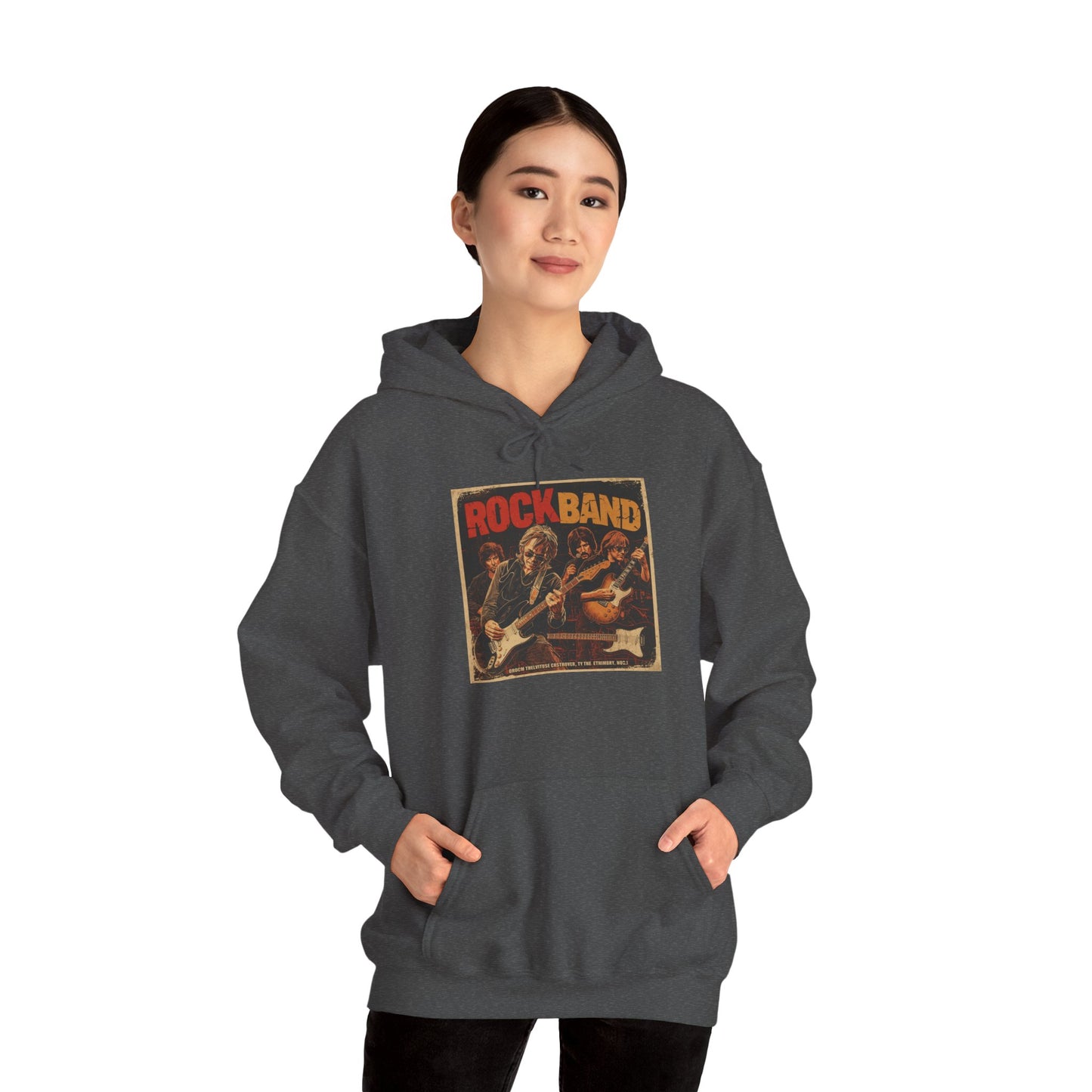 Rock Band Vintage Collage Hoodie | Eco-Limited