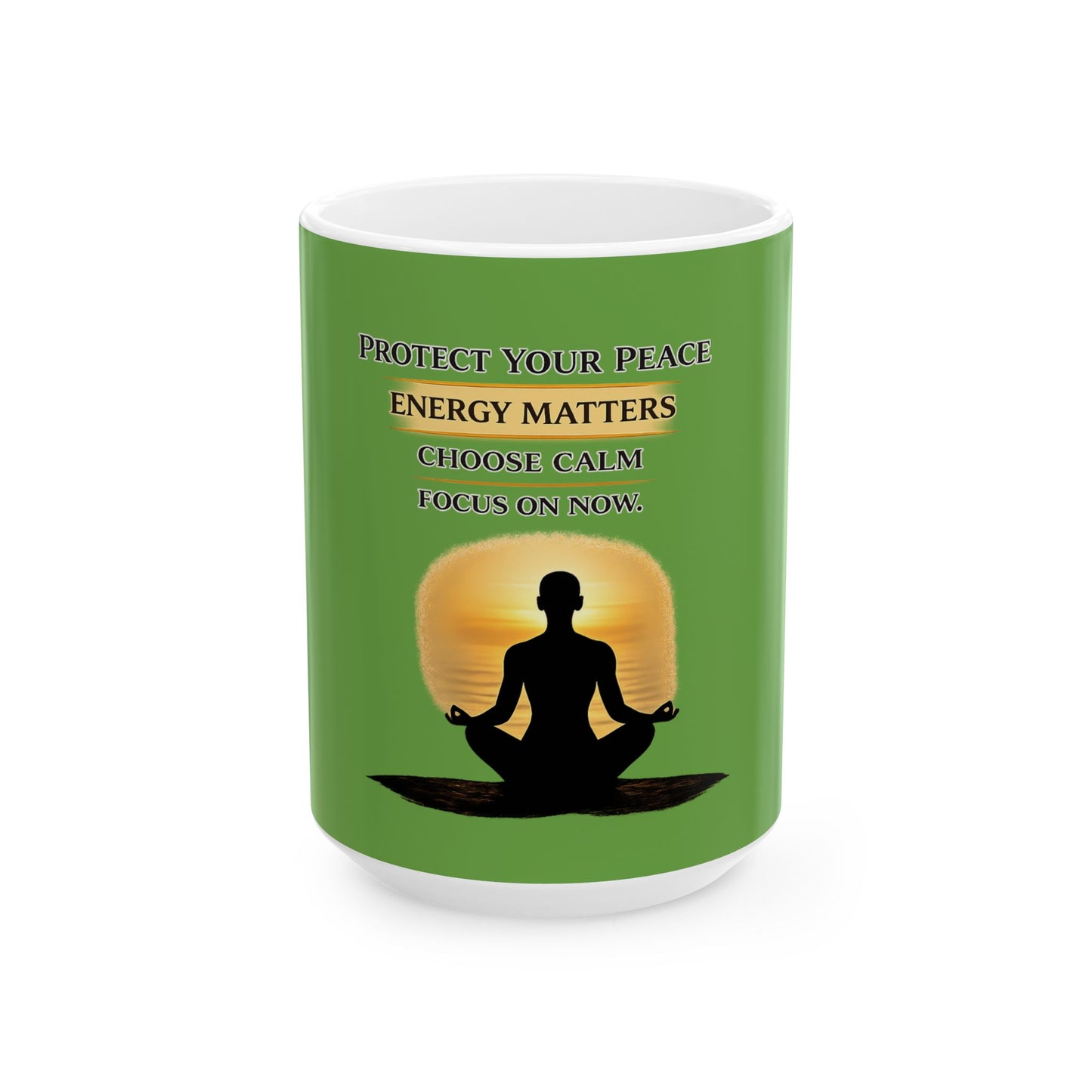 Protect Your Peace Mindfulness Ceramic Mug | Eco-Limited