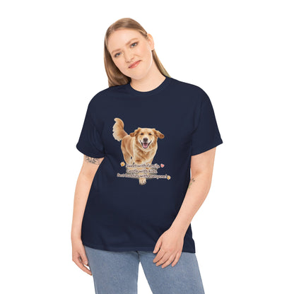 Golden Buddy Character T-Shirt | Eco-Limited