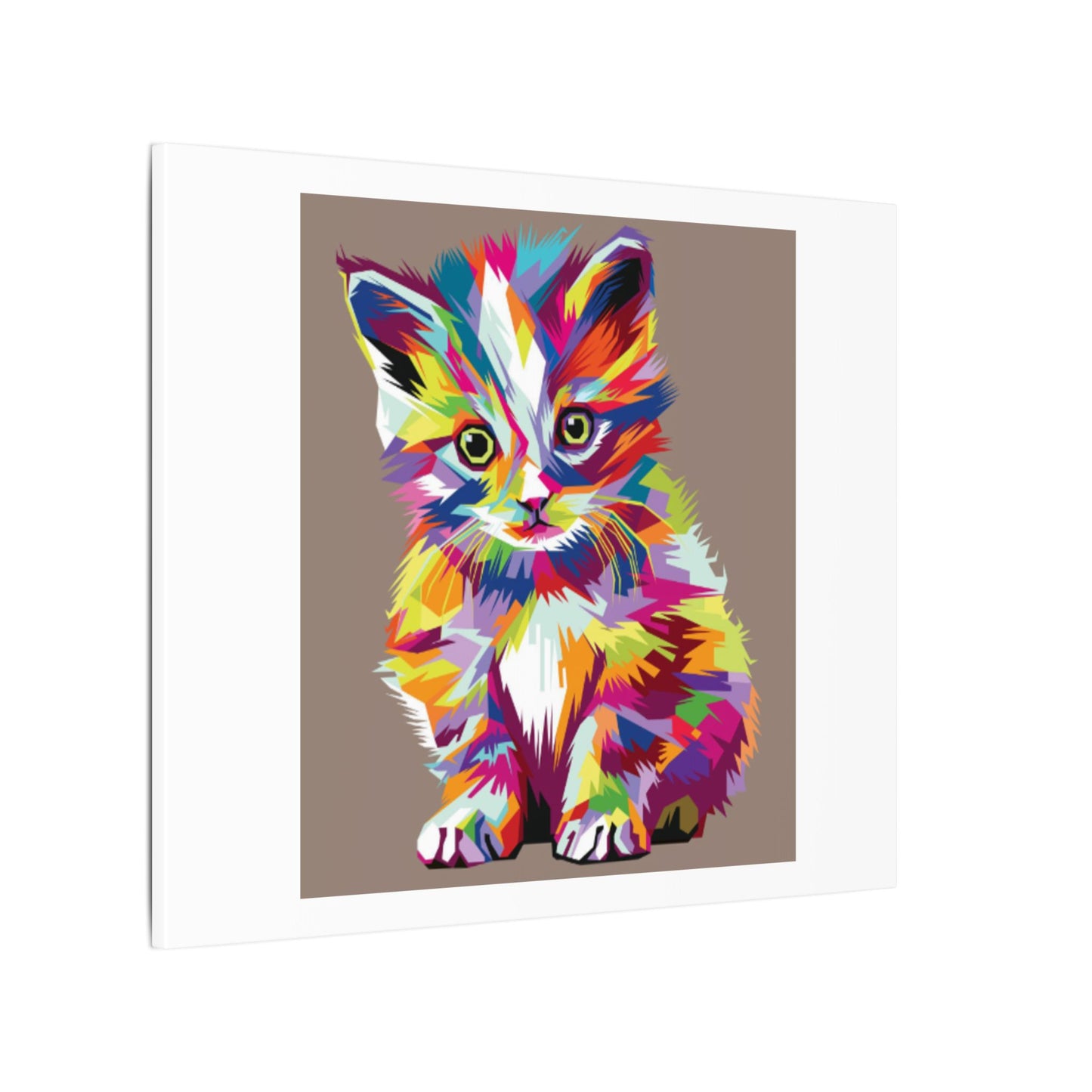 Vibrant Stretched Wall Art for Cat Lovers