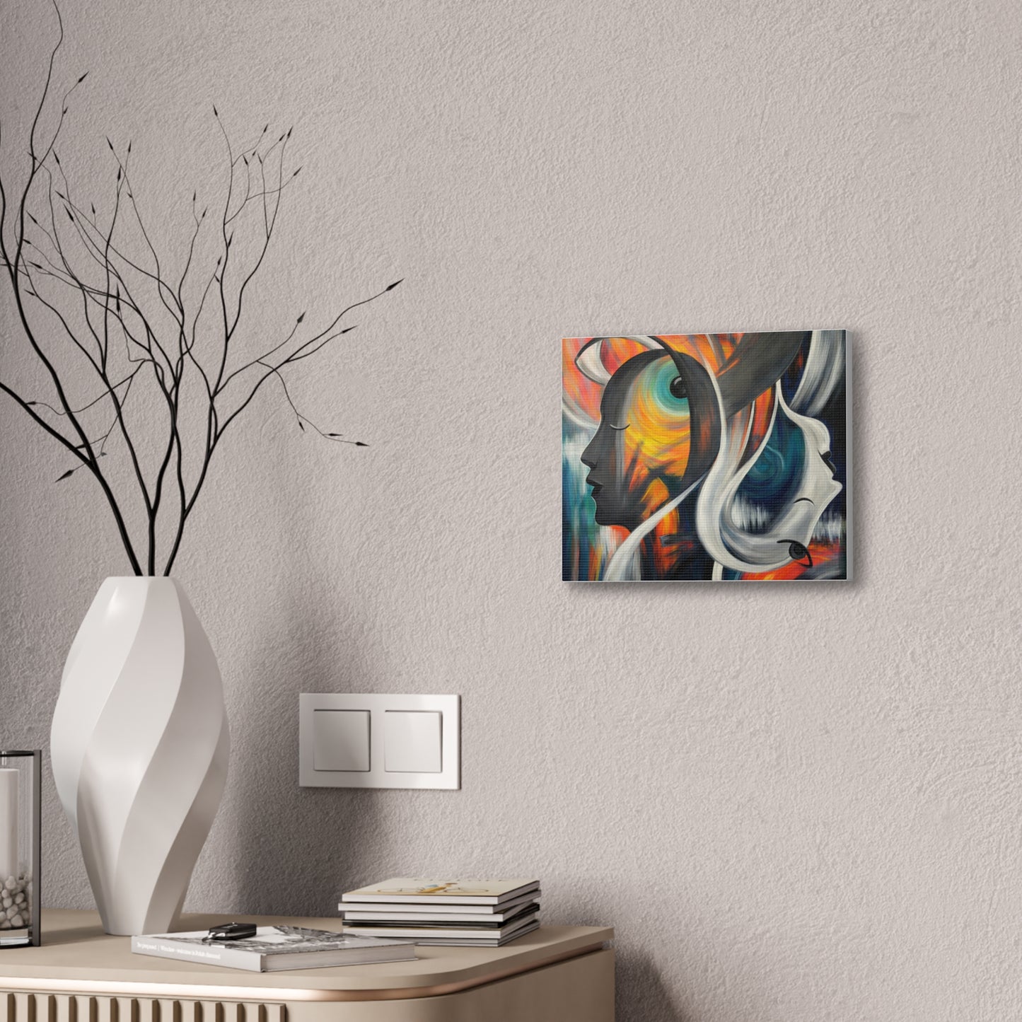 Abstract Expression Portrait Canvas | Eco-Limited