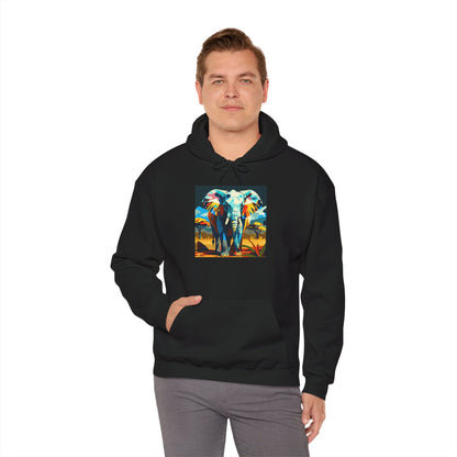 Electric Elephant Art Hoodie | Eco-Limited