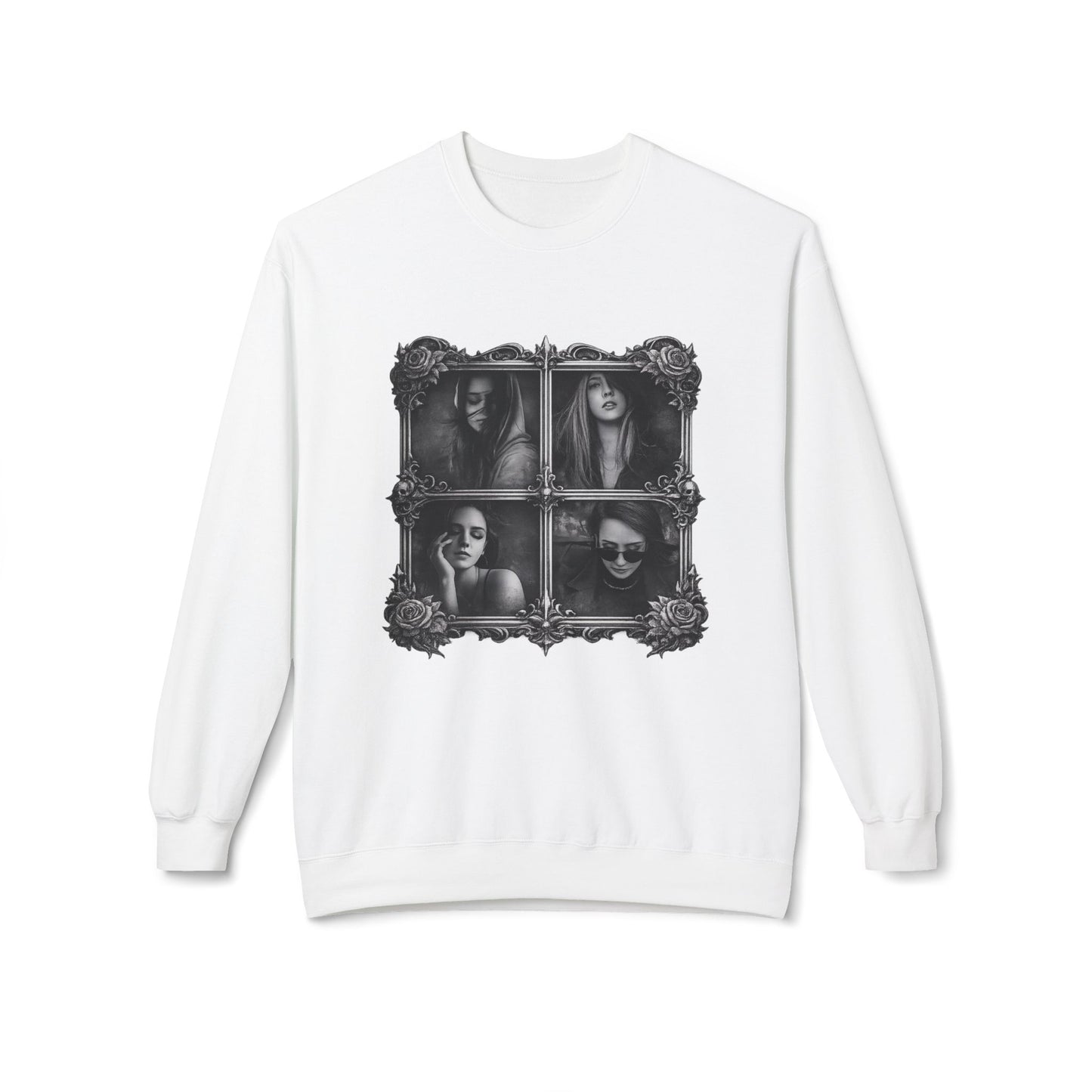 Framed Silence Portrait Sweatshirt | Eco-Limited
