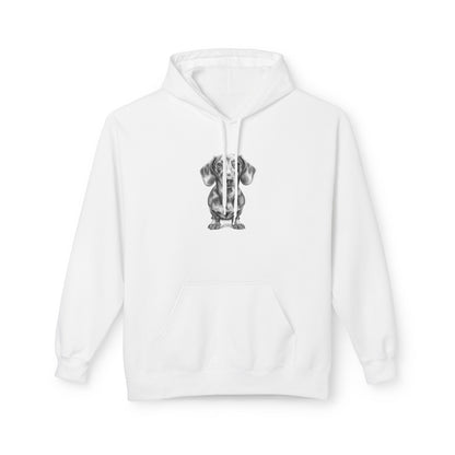 Dachshund Sketch Minimal Art Hoodie | Eco-Limited