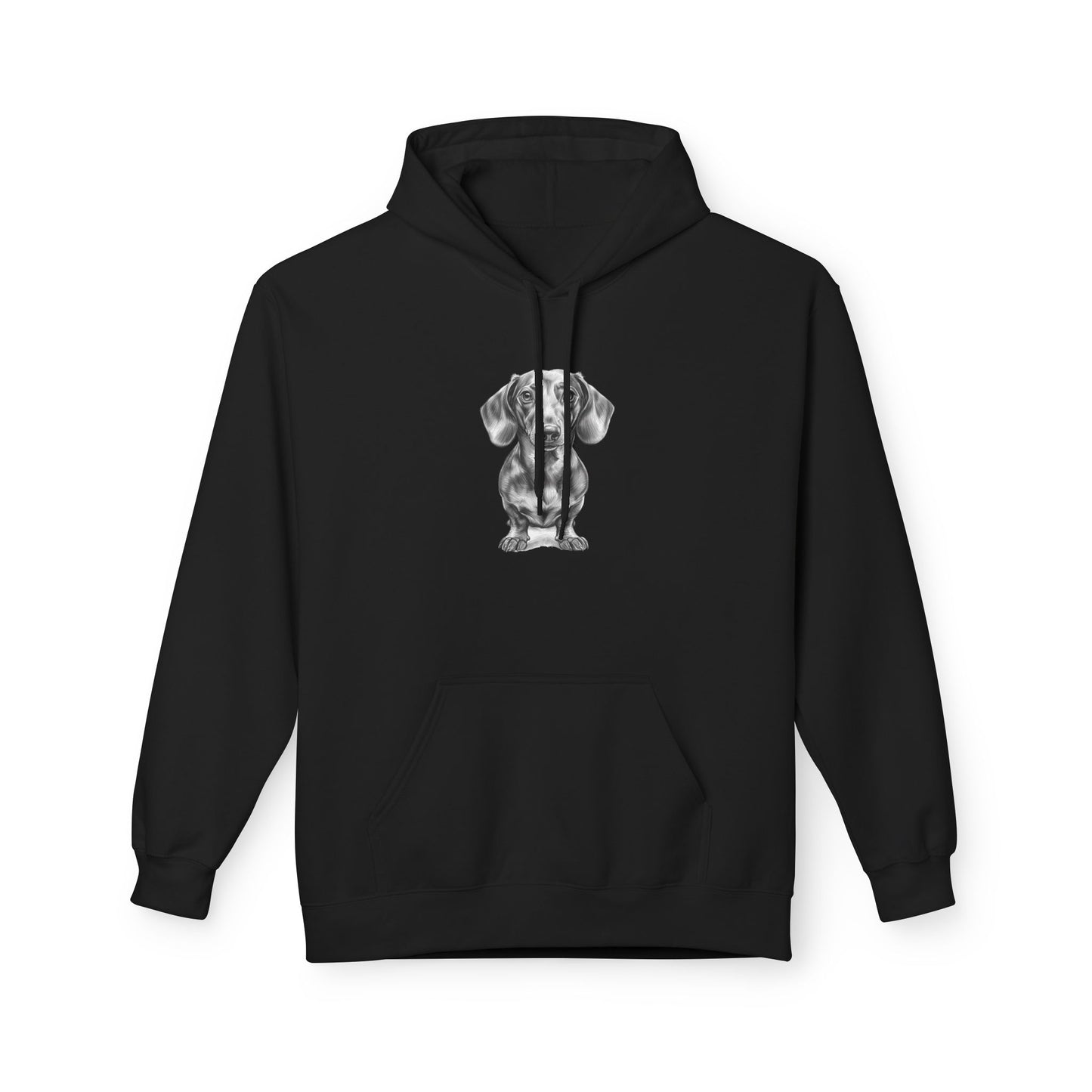 Dachshund Sketch Minimal Art Hoodie | Eco-Limited
