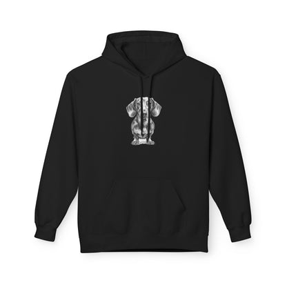 Dachshund Sketch Minimal Art Hoodie | Eco-Limited